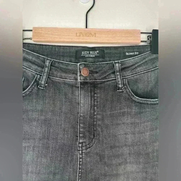 Judy Blue Washed Black Skinny  Fit Ankle jeans , sz 11/30 - Picture 5 of 9